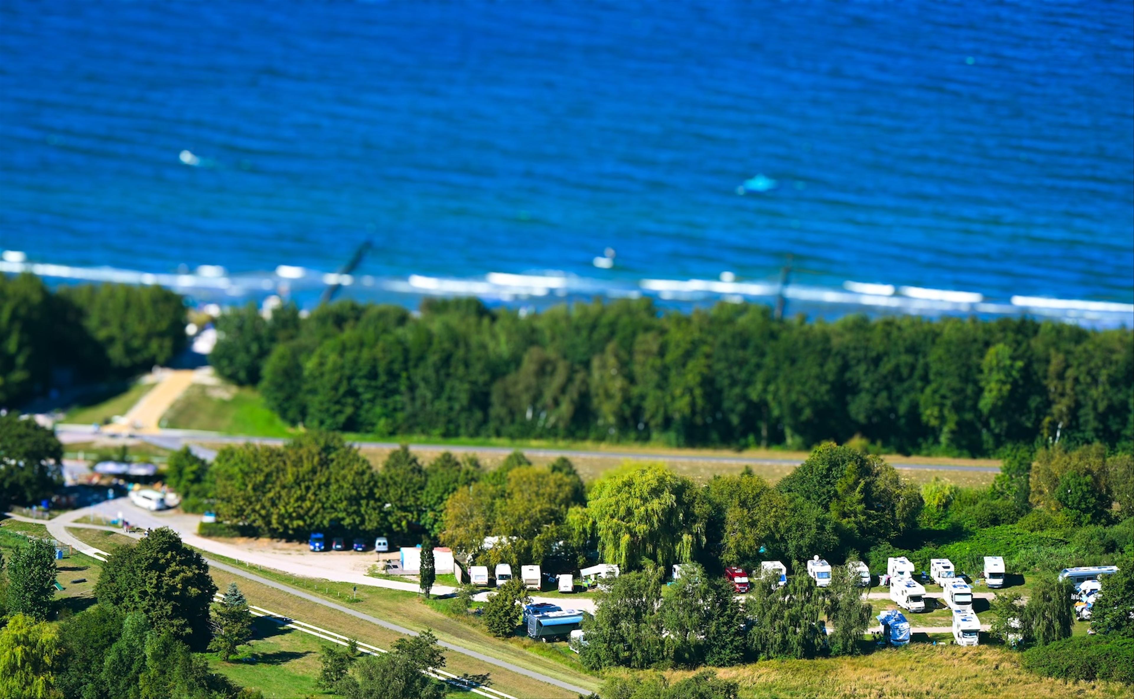 Stellplatz Zingst aus der Luft